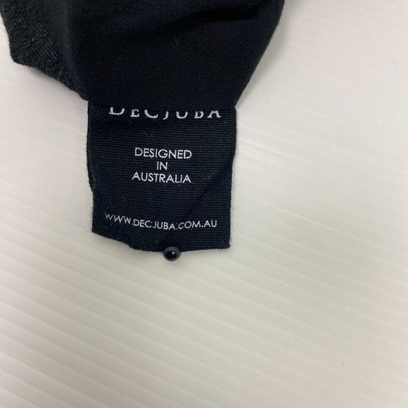 Decjuba Size 10 Women's Semi Wrap Dress Flutter Sleeve Hem - Picture 12 of 12